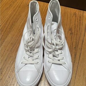 Converse White High-Top Athletic Shoes